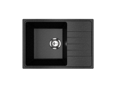 Кухонная мойка PR-М 600 односекционная реверсивная-004 Черный оникс
