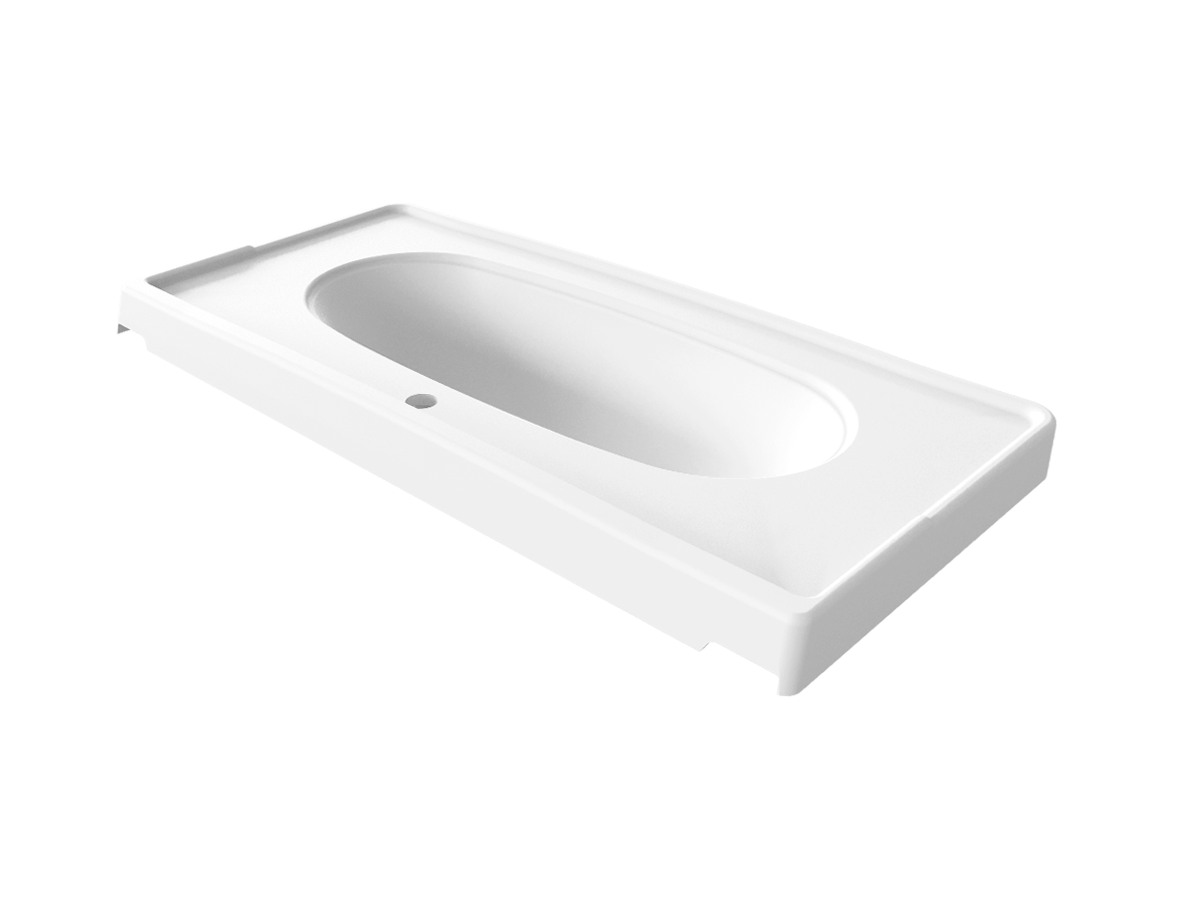 Раковина Paola Avrora 1000 врезная с отверстием под смеситель