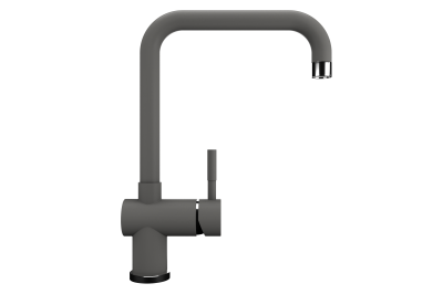 Смеситель ULGRAN Quartz UQ-023 однорычажный с высоким поворотным изливом-09 Асфальт