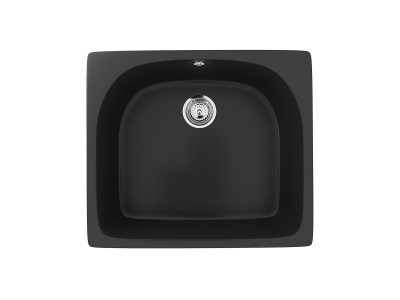 Кухонная мойка ULGRAN U-408 односекционная реверсивная-344 Ультра-чёрный