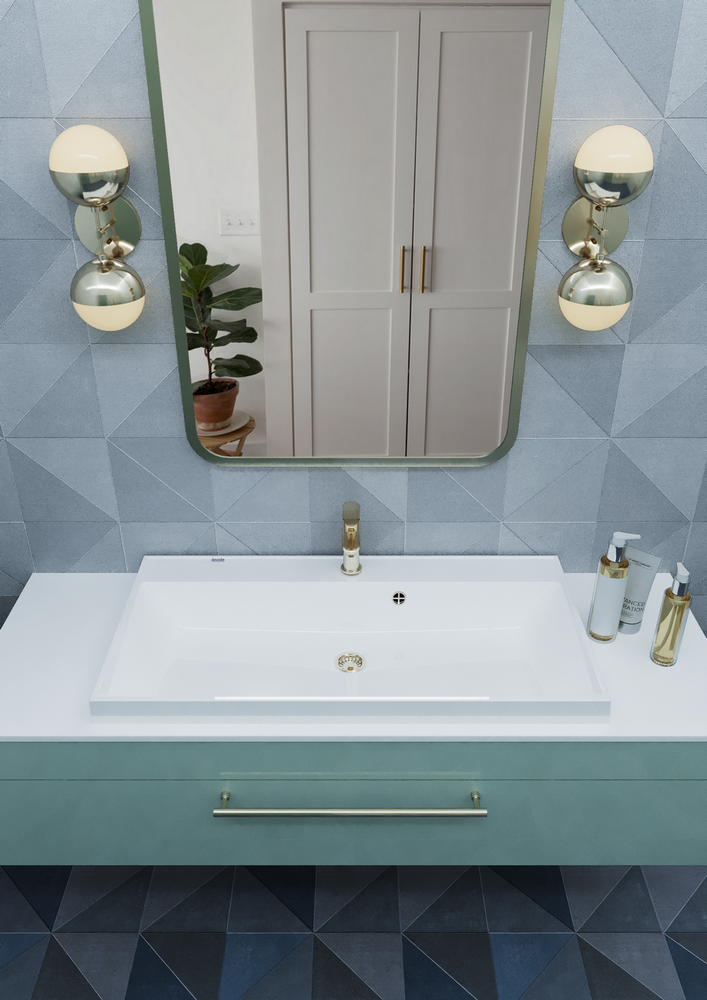 Раковина Paola Alba 1000 врезная с отверстием под смеситель