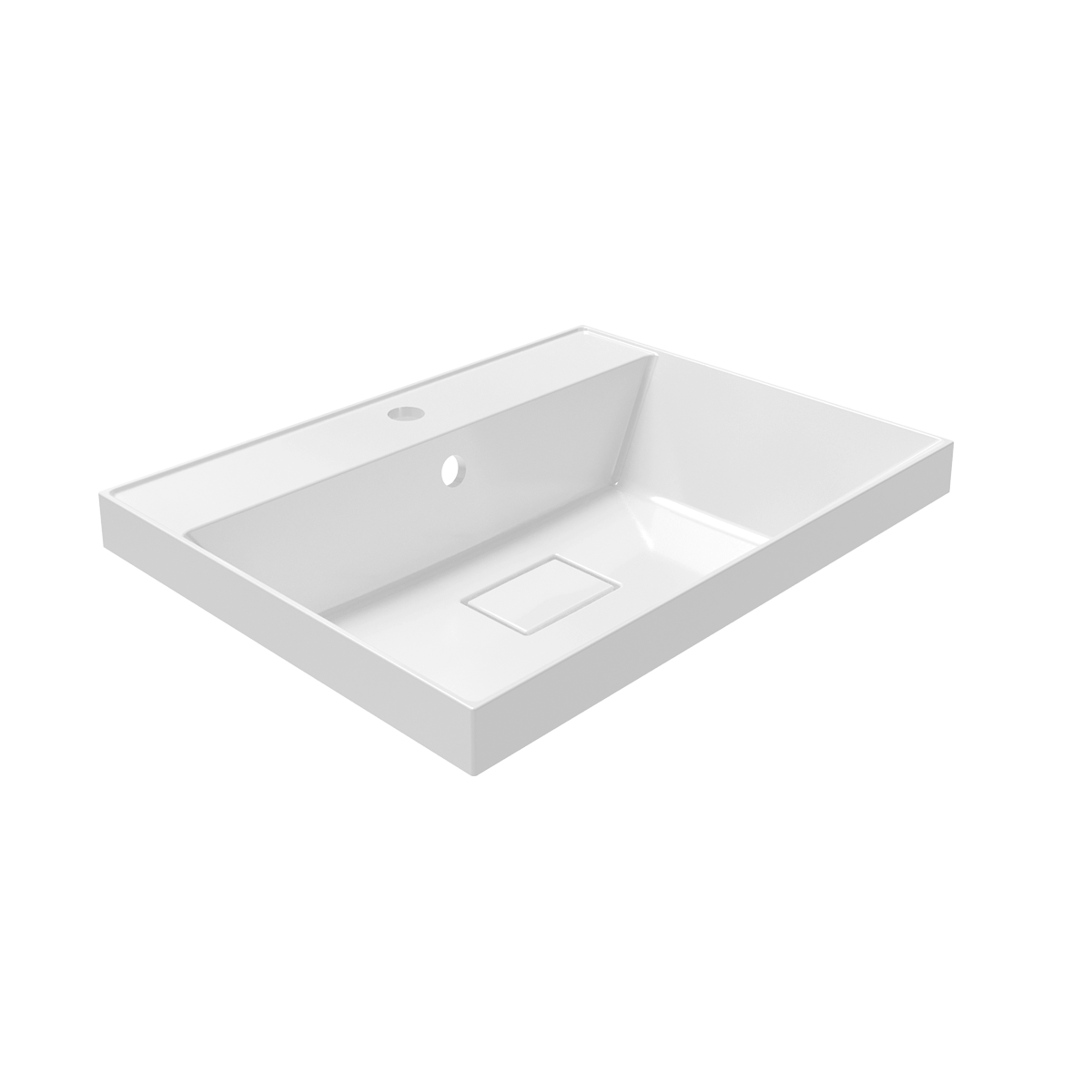 Раковина Paola Торино 600 врезная с отверстием под смеситель