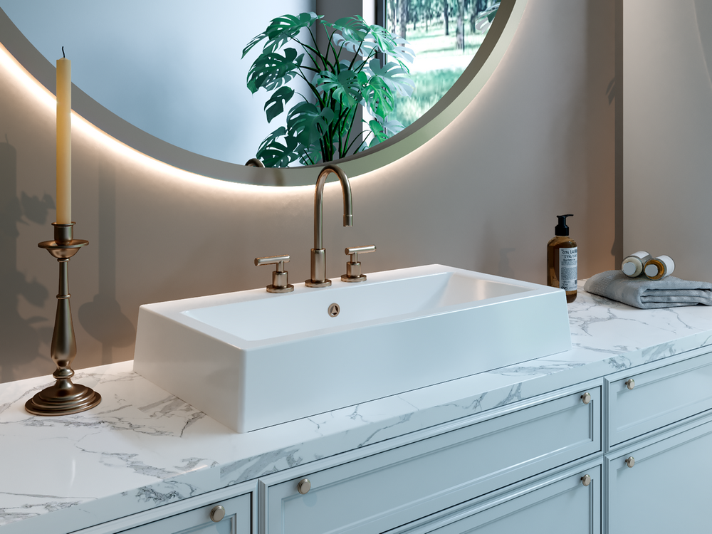 Раковина Paola Daria 800 врезная с отверстием под смеситель