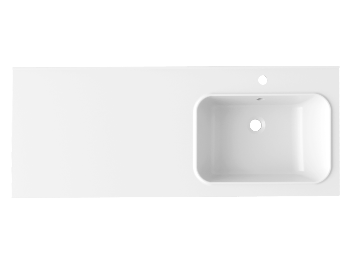 Раковина-столешница Paola Bella 1200 R с отверстием под смеситель универсальная