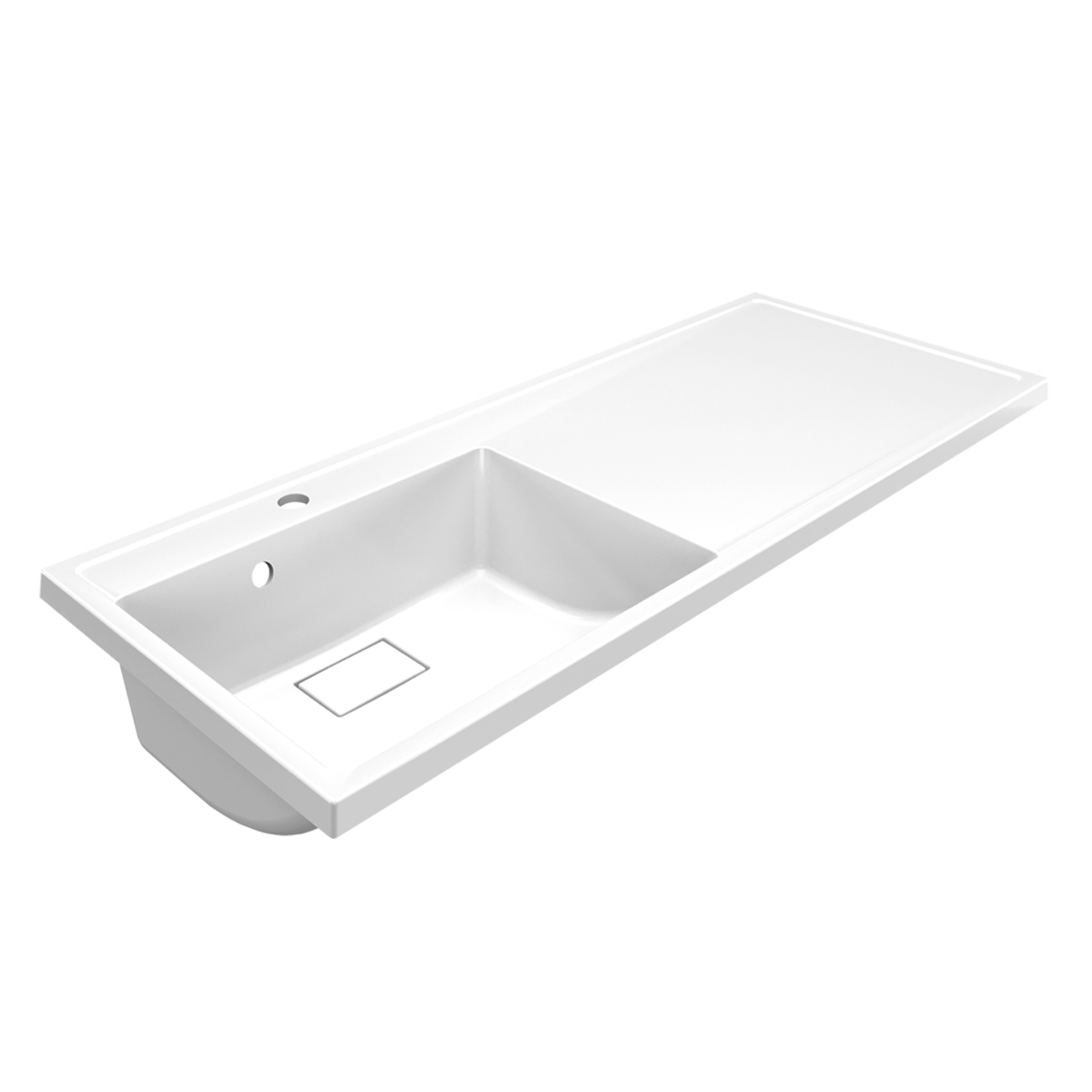 Раковина-столешница Paola Magenta 1100 L универсальная