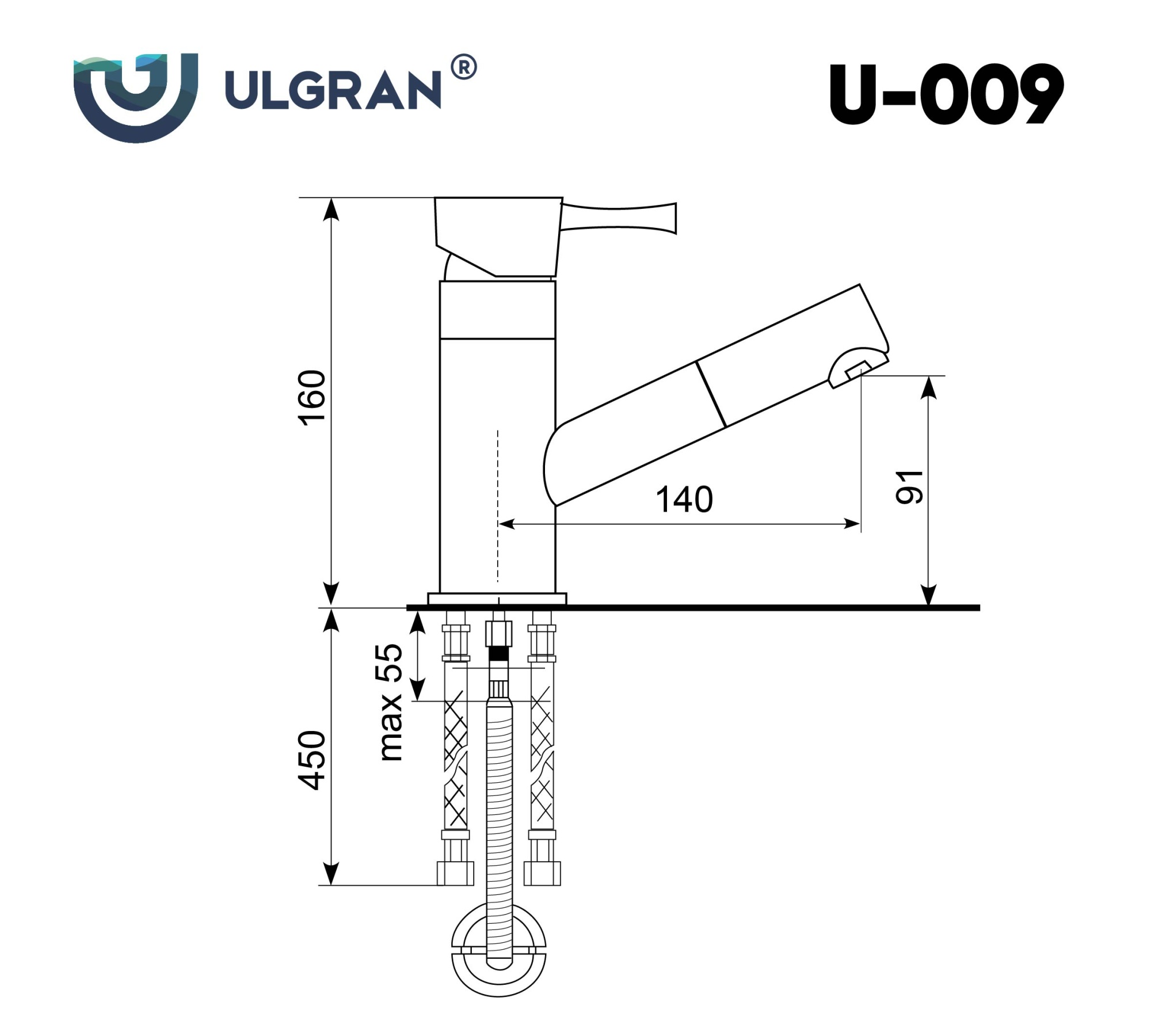 Смеситель ULGRAN U-009